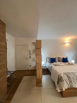 Letto o letti in una camera di Queen house