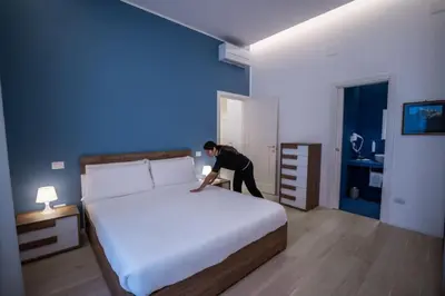 Letto o letti in una camera di Luxury apartment in Naples