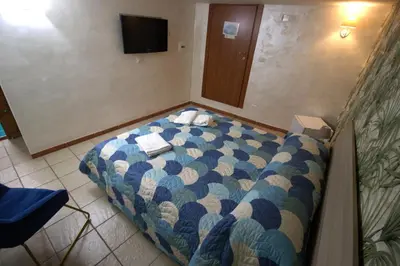 Letto o letti in una camera di Super Nice Studio Flat