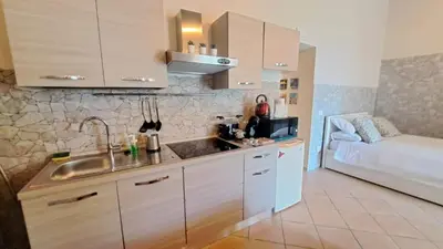 Cucina o angolo cottura di Casa Mirtilla a Mergellina