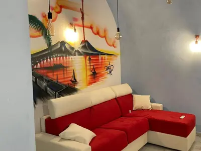 Area soggiorno di Carlo di Borbone Apartments - Napoli Chiaia