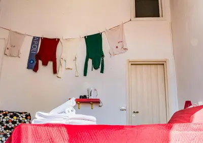 Letto o letti in una camera di B&B Tecla