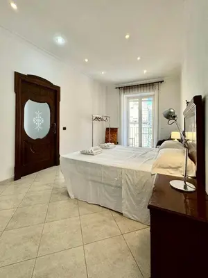Letto o letti in una camera di Casa intera con terrazzo