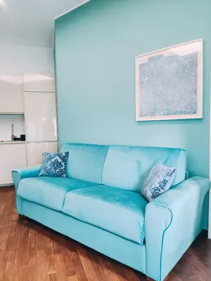Area soggiorno di City Soul Apartment Blue