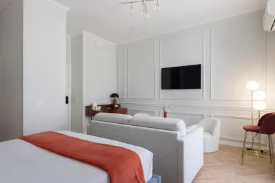 Letto o letti in una camera di La clè de la maison