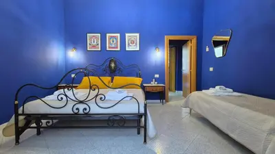 Letto o letti in una camera di Blue Soul