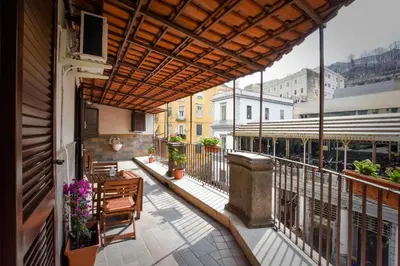 Balcone o terrazza di Camera matrimoniale con idromassaggio