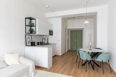 Cucina o angolo cottura di Marittimo Luxury Apartment con vista Vesuvio