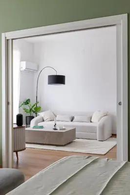 Area soggiorno di Marittimo Luxury Apartment con vista Vesuvio