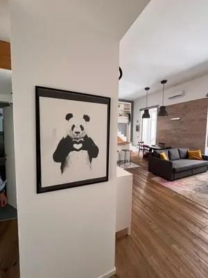 Area soggiorno di SeaFront Loft Napoli