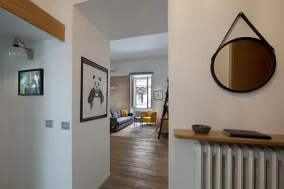 Area soggiorno di SeaFront Loft Napoli