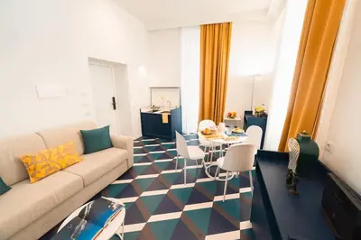 Area soggiorno di Bovio apartment & rooms