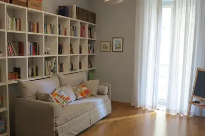 Area soggiorno di Nea Parthenope apartment