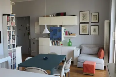 Area soggiorno di Nea Parthenope apartment