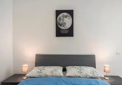 Letto o letti in una camera di Spagno li's House