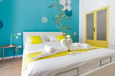 Letto o letti in una camera di Santa Patrizia a Chiaia Apartment
