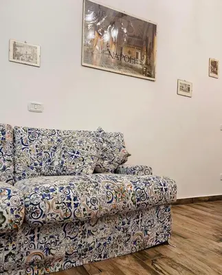 Area soggiorno di Ampio appartamento con terrazza nel Centro Storico di Napoli - Domus Carbonari