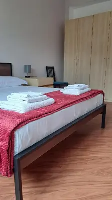 Letto o letti in una camera di Trinita' Maggiore Home/ Historic Center