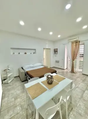 Letto o letti in una camera di Ilarys home