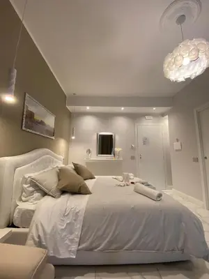 Letto o letti in una camera di LA DIMORA DI MARTI 