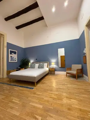 Letto o letti in una camera di Blue Rattan - Toledo