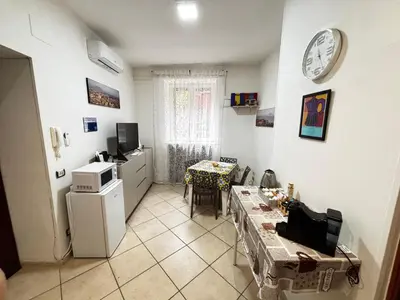 Cucina o angolo cottura di Rosso Napoli locazioni brevi