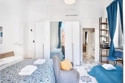 Letto o letti in una camera di Casa vacanza da Enza a Toledo