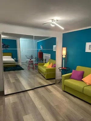 Letto o letti in una camera di Bella Chiaia