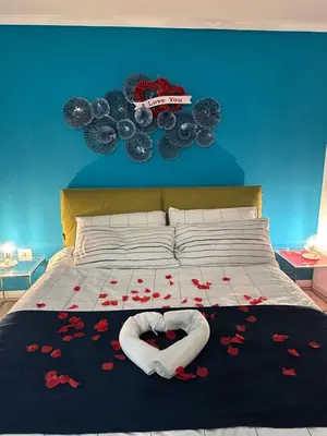Letto o letti in una camera di Bella Chiaia