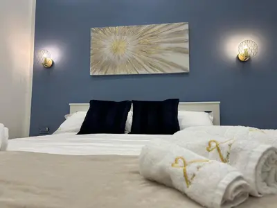 Letto o letti in una camera di B&B Core Analfabeta