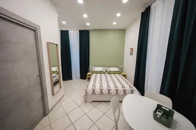 Letto o letti in una camera di Casa De Deo