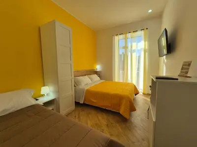Letto o letti in una camera di Appartamento Annunziata