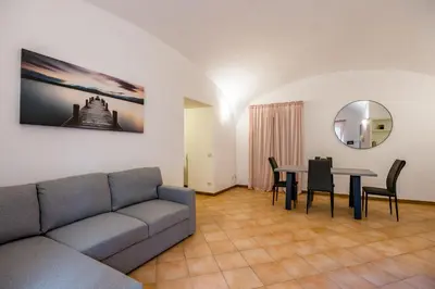 Area soggiorno di Materdei Beautiful Terrace by NapoliApartments