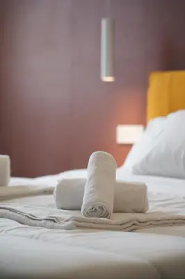 Letto o letti in una camera di Casa Vacanze Umberto I