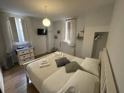 Letto o letti in una camera di Casetta Nolana