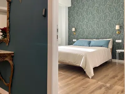 Letto o letti in una camera di Casa Vera
