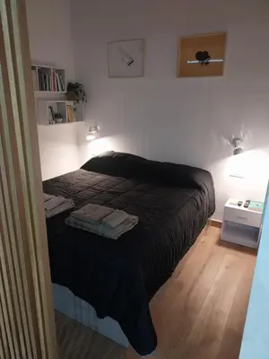 Letto o letti in una camera di jazz room