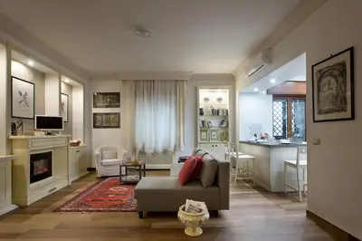 TV o dispositivi per l'intrattenimento presso Luxury flat Sant'Anna place