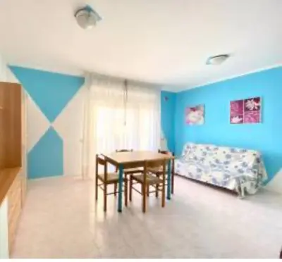 Letto o letti in una camera di La casa azzurra