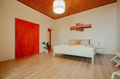 Letto o letti in una camera di Casa Tiestito
