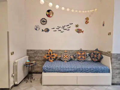 Area soggiorno di Parthenope's House