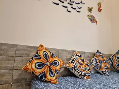 Letto o letti in una camera di Parthenope's House