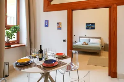 Letto o letti in una camera di Exclusive Apartment Five minutes from the Sea