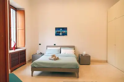 Letto o letti in una camera di Exclusive Apartment Five minutes from the Sea