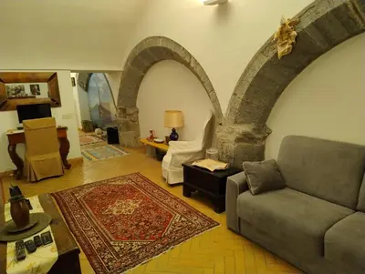 Area soggiorno di Casa Corpo di Napoli