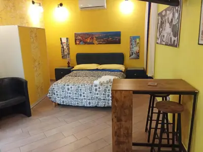 Letto o letti in una camera di Bonbon House