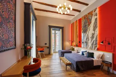 Area soggiorno di The Other Duomo House By House In Naples