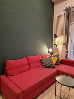 Area soggiorno di Napoli Connect Guesthouse