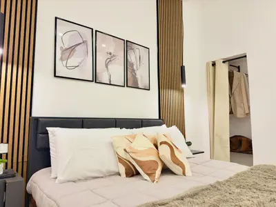 Letto o letti in una camera di Nova Plebiscito