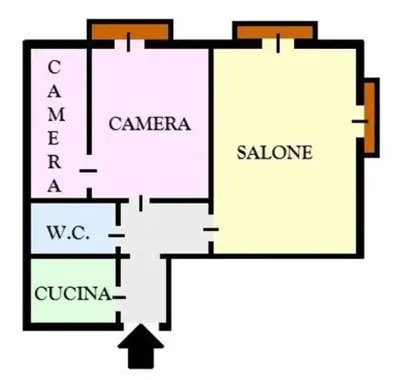Planimetria di Vista Mancini